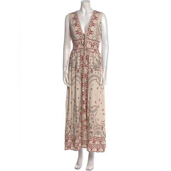NWT Christian Lacroix Linen Blend Maxi Dress Size S NWT Christian Lacroix Linen Blend Maxi Dress Size S
